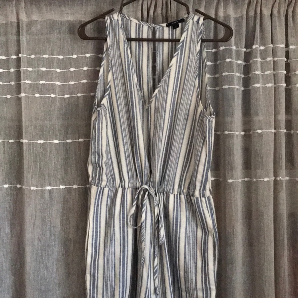 Drew Linen Striped Jumpsuit